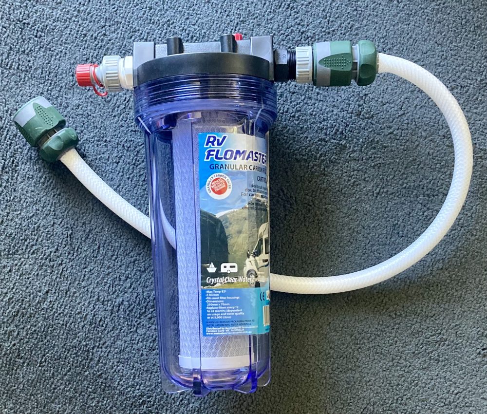 RV Flowmaster Water Filter & Housing with connections
