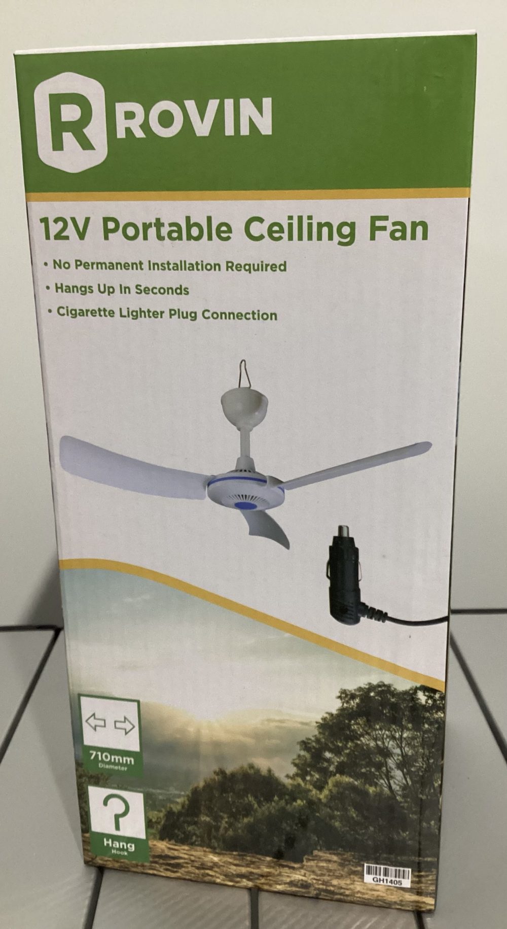 Portable Ceiling Fan 12V